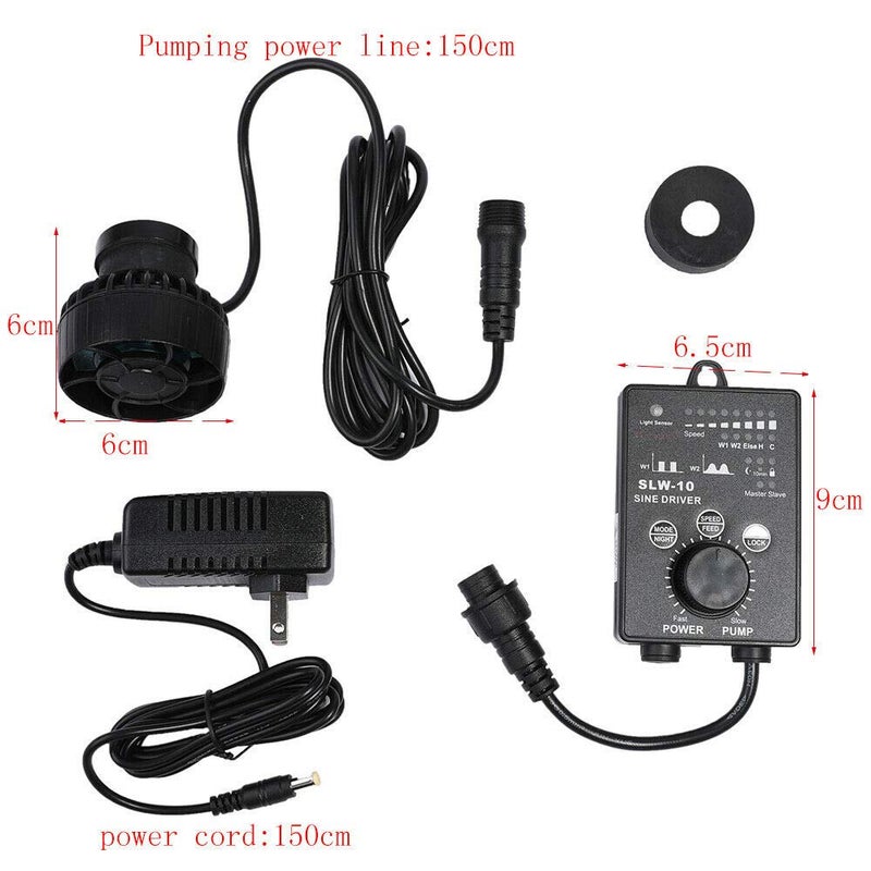 Jebao SLW Series Aquarium Fish Tank SINE Wave Flow Wave Maker Pump With Controller (SLW-10) - Image 5